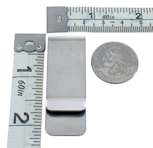 Native American Sterling Silver Turquoise Bear Paw Money Clip AX125137